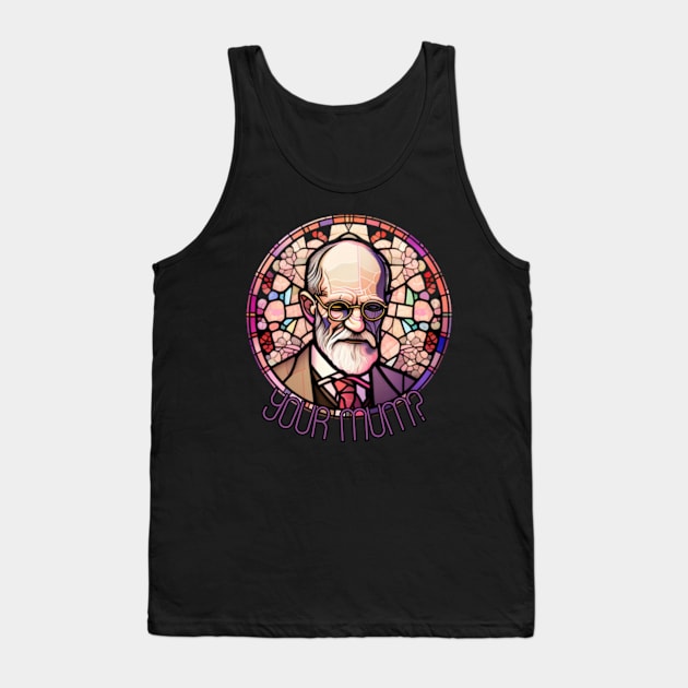 dark side of your mum, pink freud, stained glass Tank Top by Pattyld